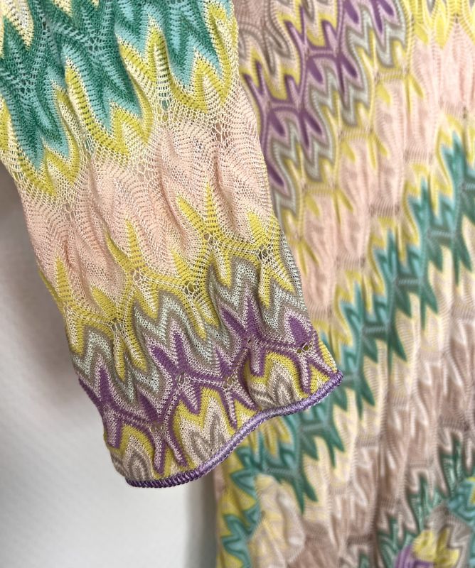 102494 - Missoni Multicolor Wave Knit Dress